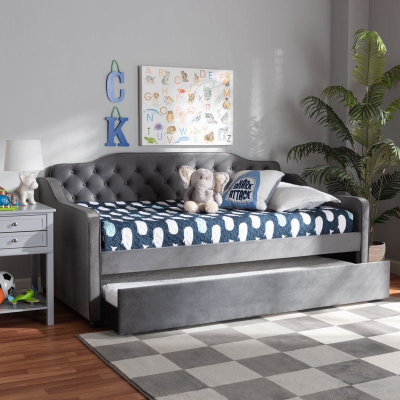 Lit de jour avec couchette Mihoyo, Simple, Gris