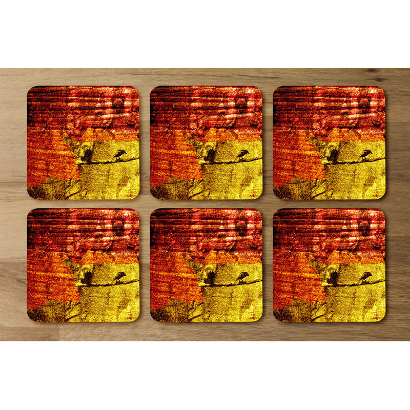 Square 6 Piece Coaster Set