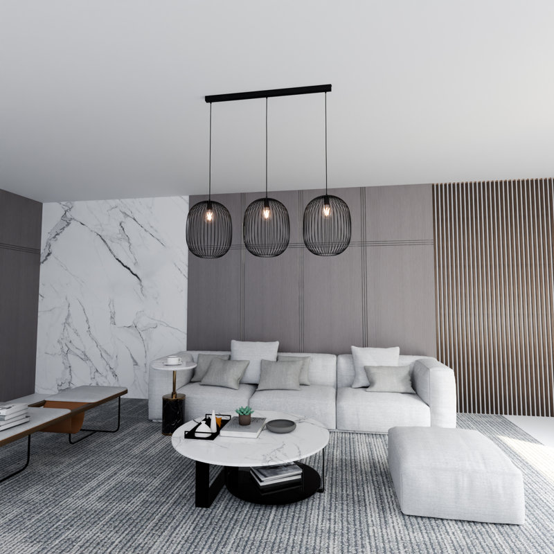 Lafollette 3 - Light Steel Pendant