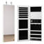Armoire à bijoux murale 14,5 po de large avec miroir et lumière DEL-564781076