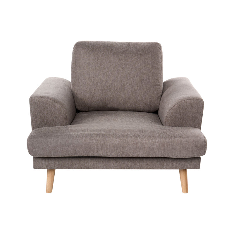 Taris Upholstered Fabric Armchair, Brown
