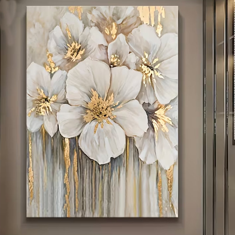 45*30,D Flat, 1pc Fashion Abstract Floral Canvas Art - Modern Home Decor, Suitable for Home, Living Room, Office, Corridor, Bedroom Decoration.
