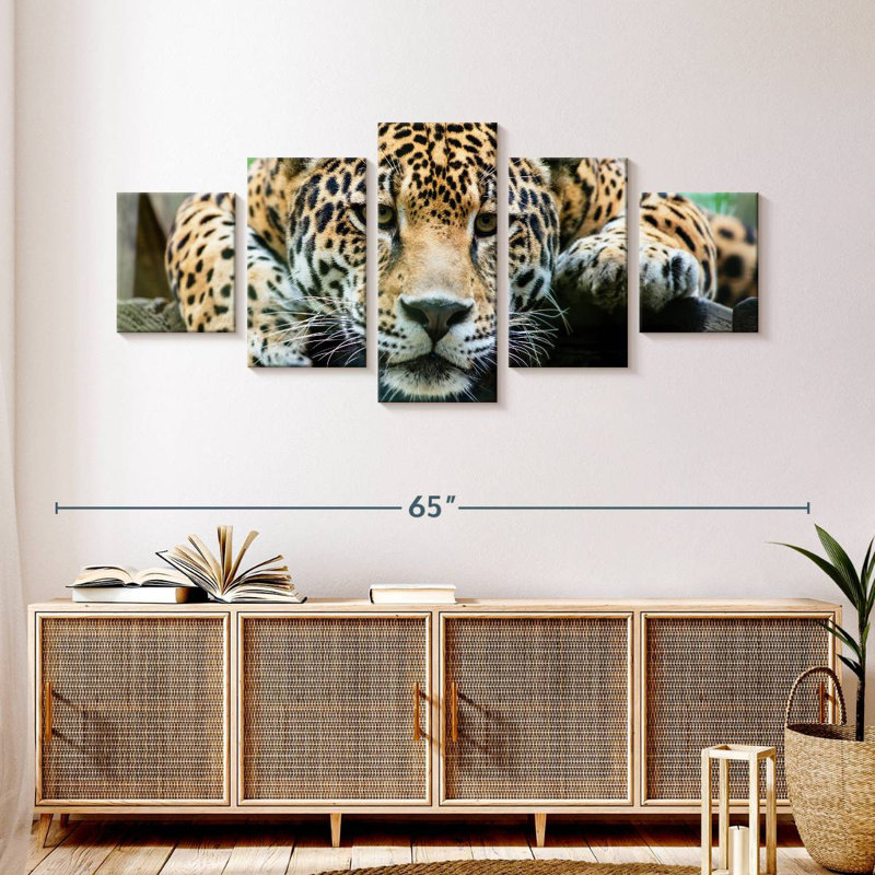 Lazy Leopard, 24" H x 55" W