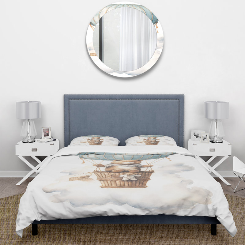 Ensemble de housse de couette Nursery Bear Cub Kids Dreams I - Animaux - Microfibre de polyester