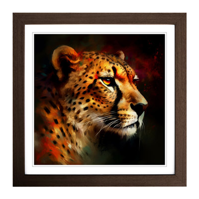 Cheetah Abstract Art No.4 - Framed Print