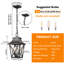 Luminaire suspendu d'extérieur Black Farmhouse
