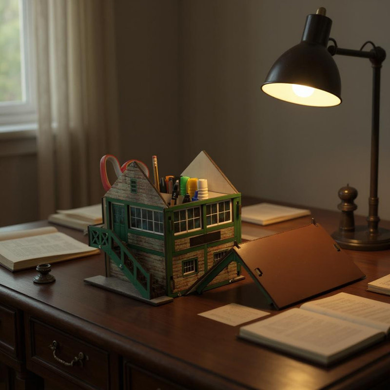 Manufactured Wood Desk Organiser