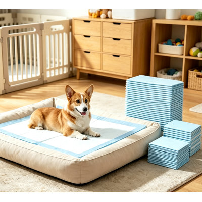 Puppy Pads, Large 22" x 22", Super Absorbent 6-Layer Pee Pads, 100 Count