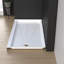 Base de douche rectangulaire 60 po x 30 po à simple seuil en acrylique avec drain à droite - Bac de douche triple alcôve avec plancher antidérapant-101430102-129241476