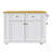 Kitchen Island With Drop Leaf, Power Outlet, And Ample Storage For Modern Kitchens And Dining Rooms-935910997