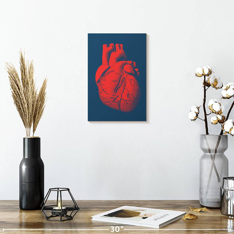 Keiri Anatomical Heart, 12" H x 8" W