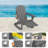 4-in-1 Multifunctional Folding Adirondack Rocking Chair with Retractable Ottoman(Set Of 2)-426933525