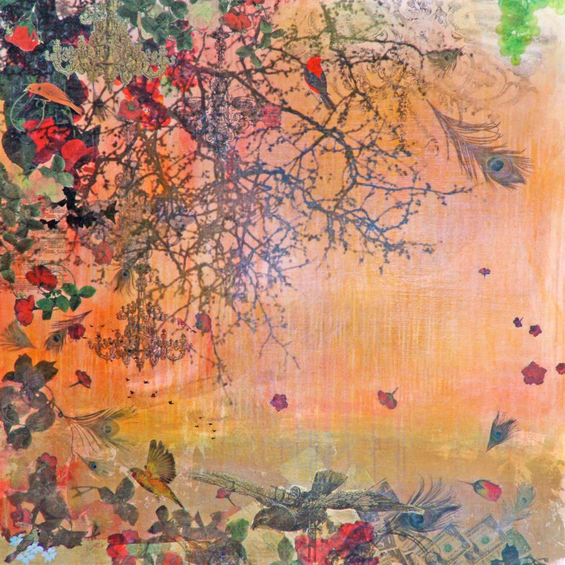 Punica Granutum by Tracy Silva Barbosa - Wrapped Canvas Painting, 45cm H x 45cm W x 3.81cm D