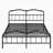 Rinalds 14" Metal King Bed with Headboard & Footboard-187457514