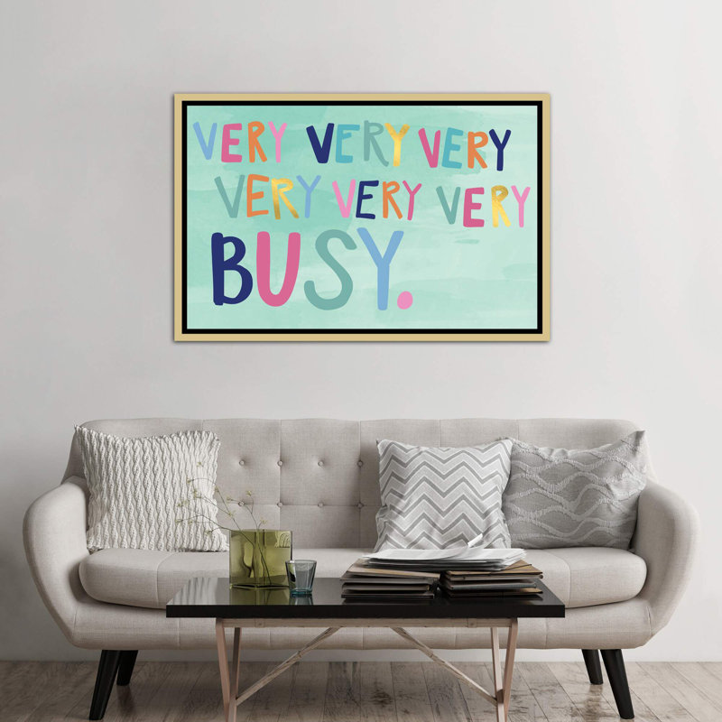 «Day Dreaming VIII» par Caroline Alfreds - impression d'art graphique, H 40 po x l 60 po x 1,5 po, Toile encadrée d'or