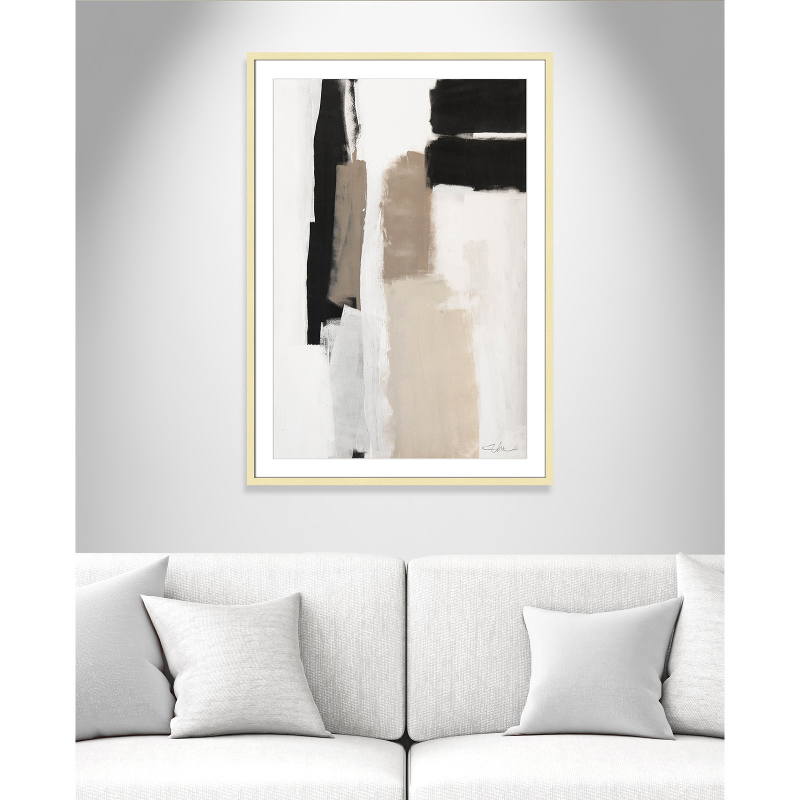 Giverny Earth Scapes II by  Print, Gold Single Picture Frame, Yes, 41.5" H x 29.5" W x 1.25" D