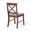 Chaise de salle à manger en bois d'acacia (ensemble de 2)