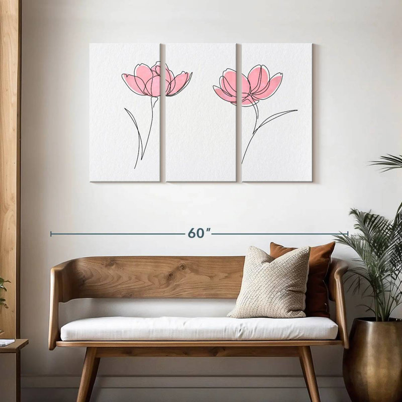 «Harnek Simple Lily Flowers», art numérique, H 28 po x l 45 po