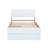 Modern Bed Frame With Twin Trundle For High Gloss Headboard And Footboard-111702677