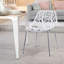Chaise d'appoint empilable blanche Kemmel