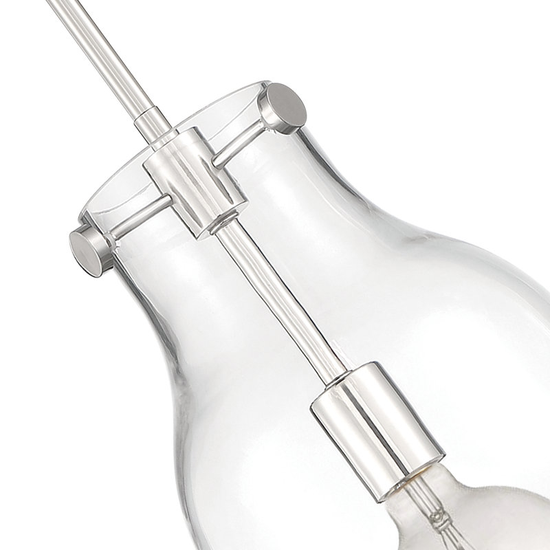 Knowles 1 - Light Polished Nickel Single Pendant