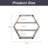 Manjit 3 Piece Hexagon Floating Shelf