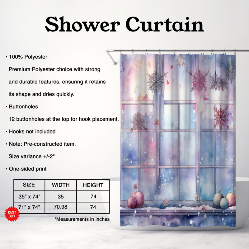 Rideau de douche Outdoor Premium, H 74 po x l 71 po