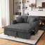 Canapé-lit en chenille avec coussin amovible-1171106394