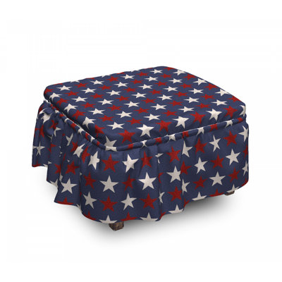 Box Cushion Ottoman Slipcover