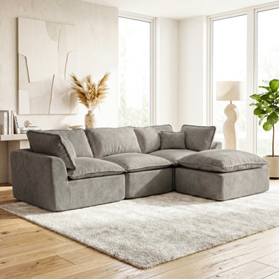 108" W Modular L-shaped Sectional Sofa