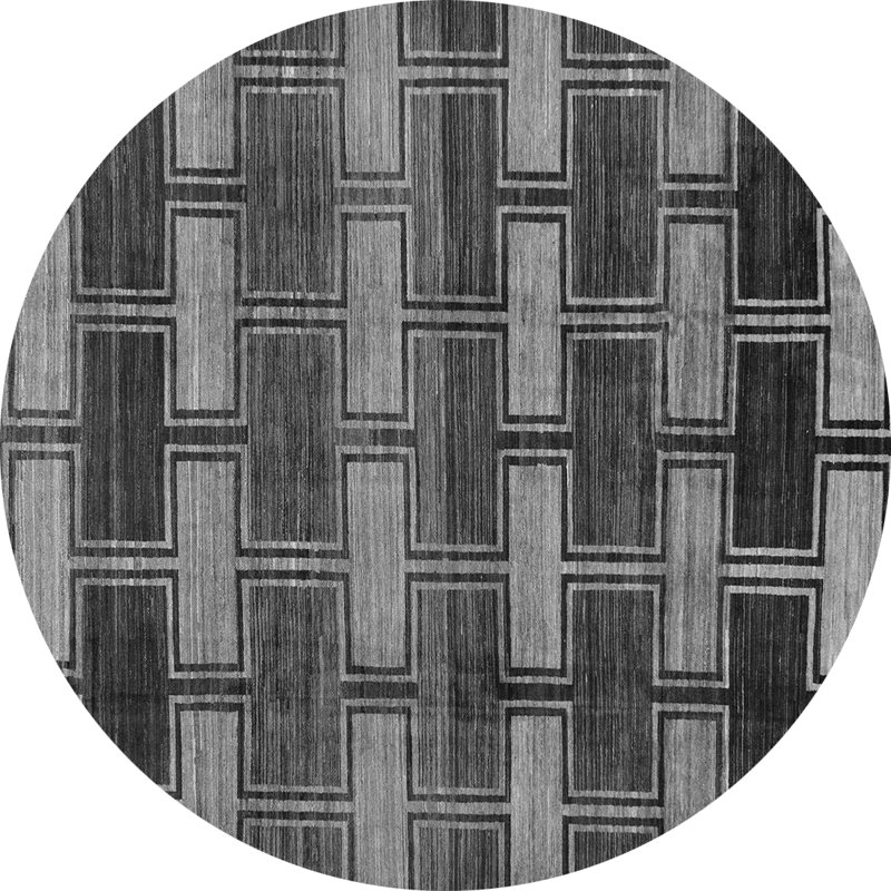 Elveta Abstract Indoor Rug, Round 8'