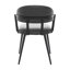47cm H Upholstered Metal Accent in Brown-2119800714