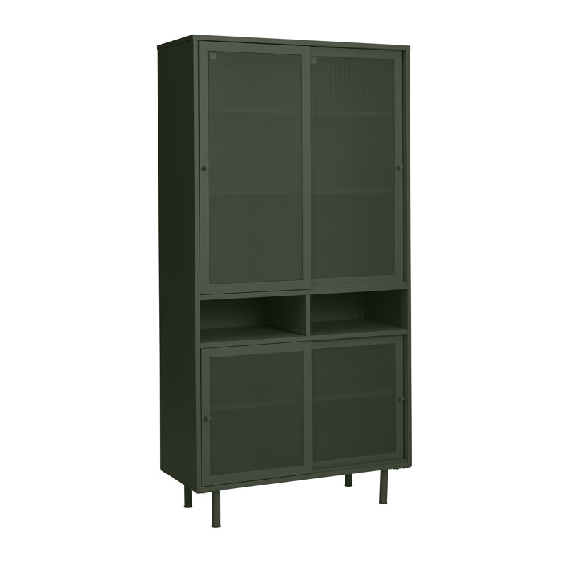 Armoire de rangement à 2 tablettes Kolbie, Vert