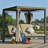 74.02'' Wide Metal Patio Daybed with Cushions