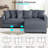 4-Piece Upholstered Modern Modular Sofa-1018353871