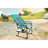 Camping Chair With Side Table - Heavy Duty Portable For Adults Blue Folding Garden, Patio Picnic, Tailgating-1389166586