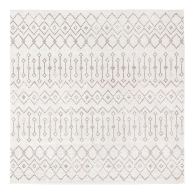 Junius Geometric Indoor Rug, Square 6'