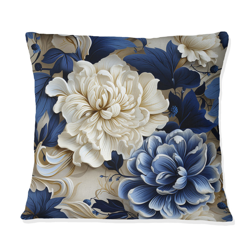 Coussin Cobalt, 16 po x 16 po