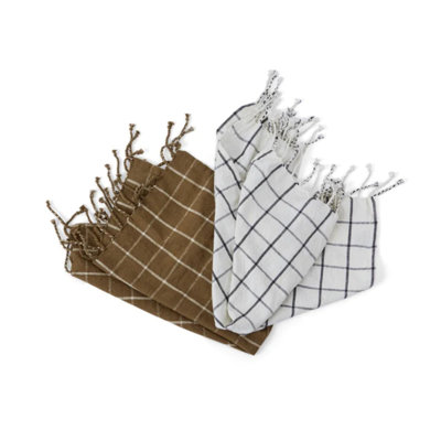 Gobi Cotton Plaid Tea Towel Kitchen Towel