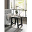 Ensemble de salon avec fauteuils et table de bout en velours gris clair Hale-121781130