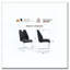 Chaise de salle à manger en similicuir, chaises de cuisine en métal avec texture en maille dorée et pieds sablés noirs, chaise rembourrée à dossier plat-321752056