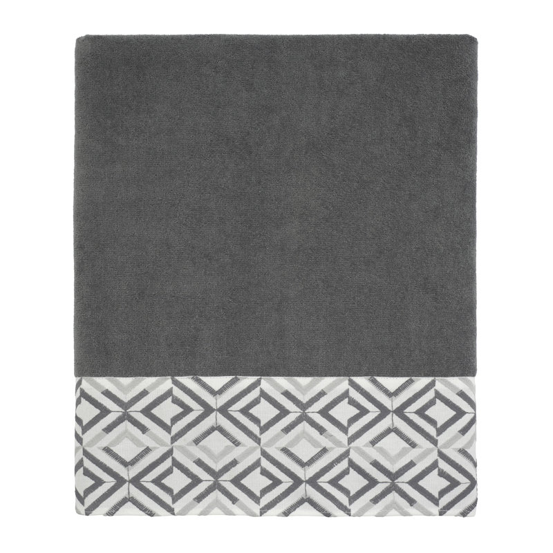 Waffle Bath Towel, Nickel