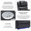 Fauteuil inclinable pivotant en cuir Khymir Vegan-353426870