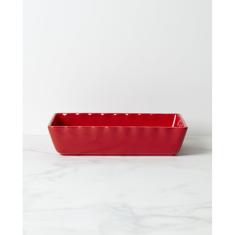 Make It Pop Rectangle Stoneware Baker