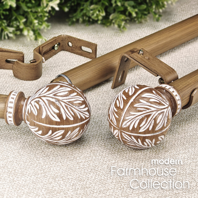 1-inch Dia Adjustable Window Treatment Single Curtain Rod, 72" - 144''