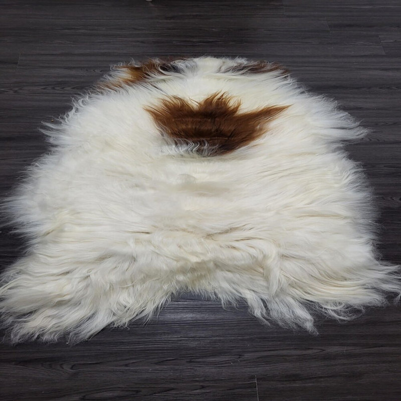 Icelandic Sheepskin Rug Soft Silky Long Wool #C703
