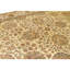 Hand Knotted Wool Area Rug in Gold And Ivory