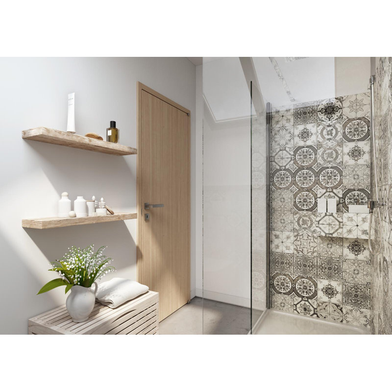 Gough Semi-Frameless Wet Room Glass Screens with Clear Glass, 480mm W x 2000mm H x 10mm D