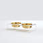 Small Clear Elevated Feeder with Gold Bowls-1306863167