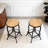 Industrial Firwood Adjustable Height Swivel Barstools-402938815